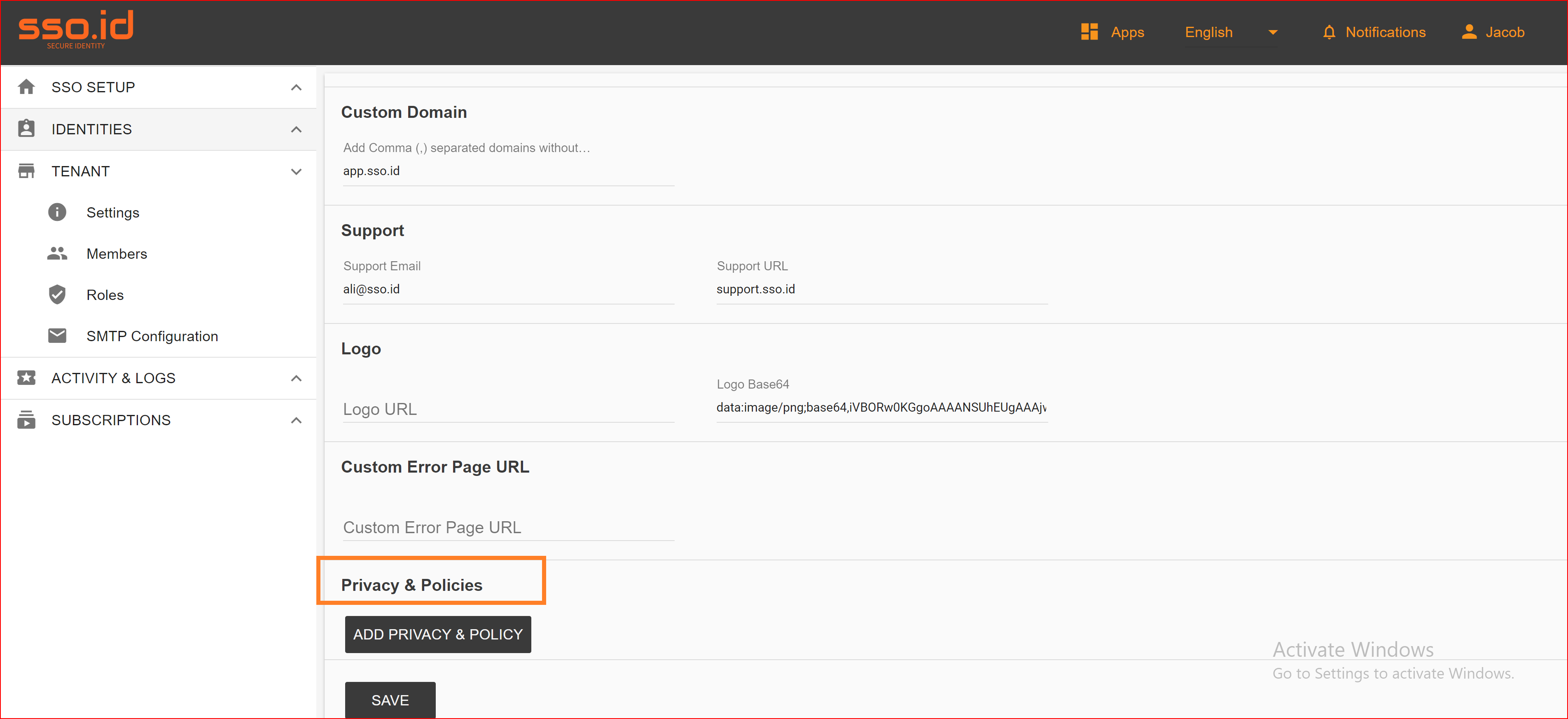 Documentation SSO ID